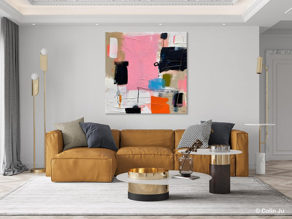 Modern Acrylic Artwork, Large Abstract Painting for Bedroom, Original Abstract Wall Art, Modern Canvas Paintings, Contemporary Canvas Art-Silvia Home Craft
