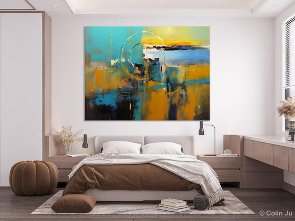 Oversized Canvas Paintings, Original Abstract Art, Hand Painted Canvas Art, Contemporary Acrylic Art, Huge Wall Art Ideas for Living Room-Silvia Home Craft