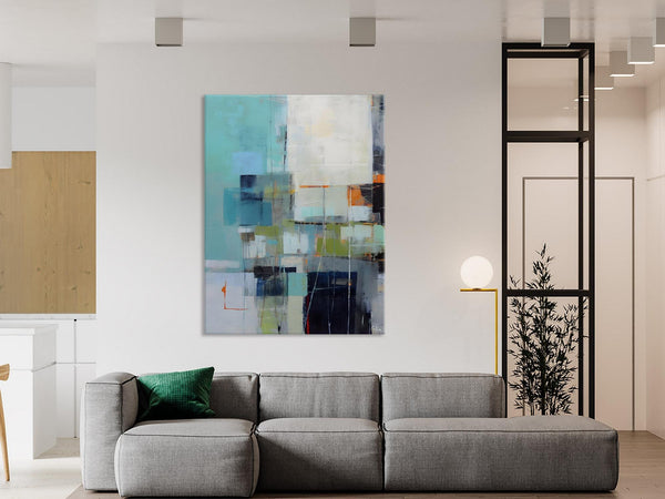 Canvas Paintings for Dining Room, Extra Large Modern Wall Art, Acrylic Painting on Canvas, Contemporary Painting, Original Abstract Painting-Silvia Home Craft
