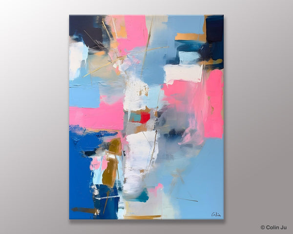 Large Art Painting for Living Room, Original Canvas Art, Contemporary Acrylic Painting on Canvas, Oversized Modern Abstract Wall Paintings-Silvia Home Craft