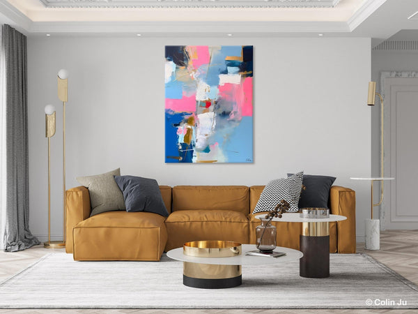 Large Art Painting for Living Room, Original Canvas Art, Contemporary Acrylic Painting on Canvas, Oversized Modern Abstract Wall Paintings-Silvia Home Craft