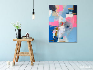 Large Art Painting for Living Room, Original Canvas Art, Contemporary Acrylic Painting on Canvas, Oversized Modern Abstract Wall Paintings-Silvia Home Craft