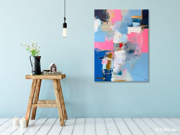 Large Art Painting for Living Room, Original Canvas Art, Contemporary Acrylic Painting on Canvas, Oversized Modern Abstract Wall Paintings-Silvia Home Craft
