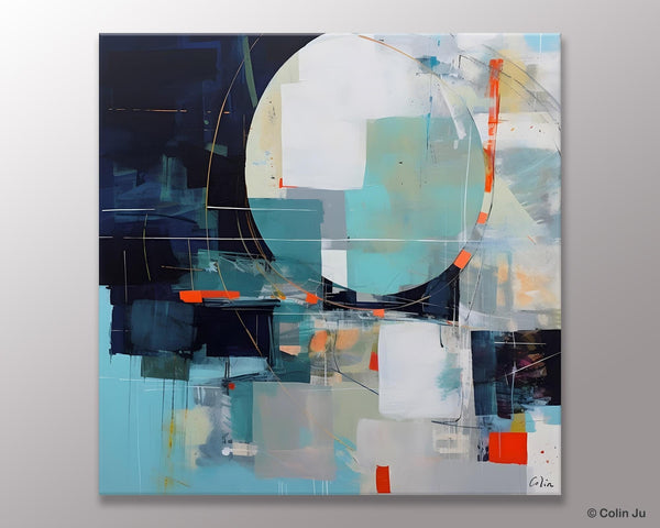 Large Abstract Painting for Bedroom, Modern Acrylic Artwork, Original Abstract Wall Art, Modern Canvas Paintings, Contemporary Canvas Art-Silvia Home Craft