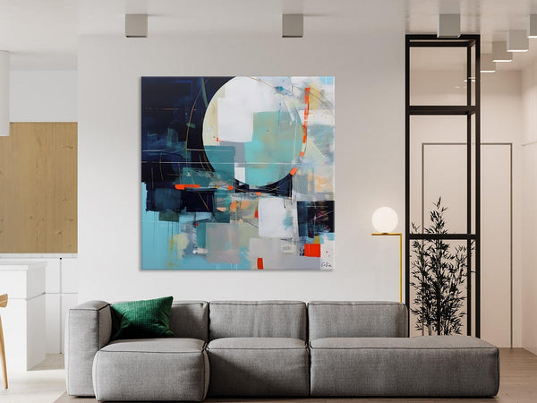 Large Abstract Painting for Bedroom, Modern Acrylic Artwork, Original Abstract Wall Art, Modern Canvas Paintings, Contemporary Canvas Art-Silvia Home Craft
