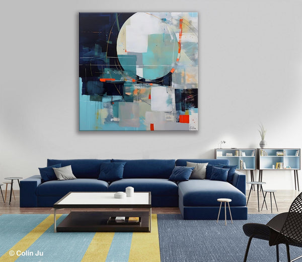 Large Abstract Painting for Bedroom, Modern Acrylic Artwork, Original Abstract Wall Art, Modern Canvas Paintings, Contemporary Canvas Art-Silvia Home Craft