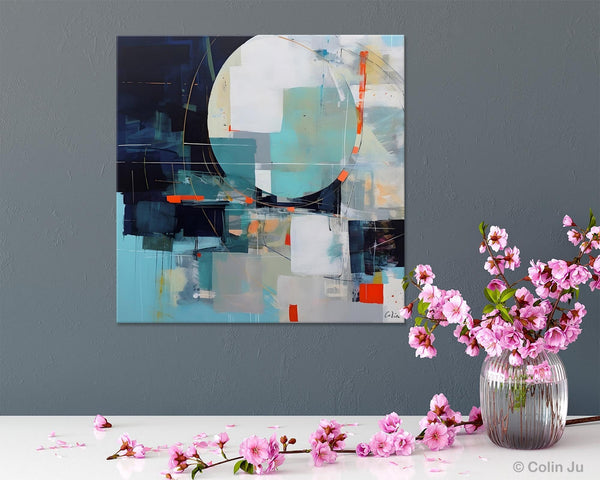 Large Abstract Painting for Bedroom, Modern Acrylic Artwork, Original Abstract Wall Art, Modern Canvas Paintings, Contemporary Canvas Art-Silvia Home Craft