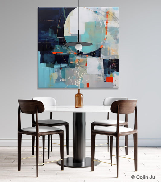 Large Abstract Painting for Bedroom, Modern Acrylic Artwork, Original Abstract Wall Art, Modern Canvas Paintings, Contemporary Canvas Art-Silvia Home Craft