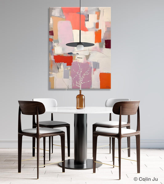 Contemporary Acrylic Painting on Canvas, Large Wall Art Painting for Bedroom, Original Canvas Art, Oversized Modern Abstract Wall Paintings-Silvia Home Craft
