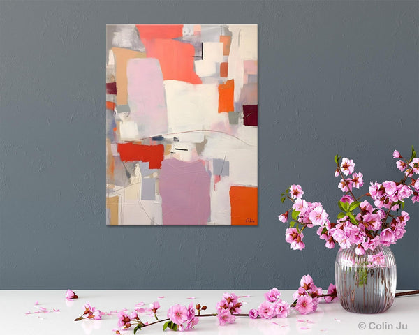 Contemporary Acrylic Painting on Canvas, Large Wall Art Painting for Bedroom, Original Canvas Art, Oversized Modern Abstract Wall Paintings-Silvia Home Craft