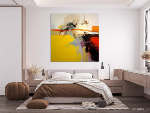 Modern Canvas Art Paintings, Contemporary Canvas Art, Original Modern Wall Art, Modern Acrylic Artwork, Large Abstract Paintings for Bedroom-Silvia Home Craft