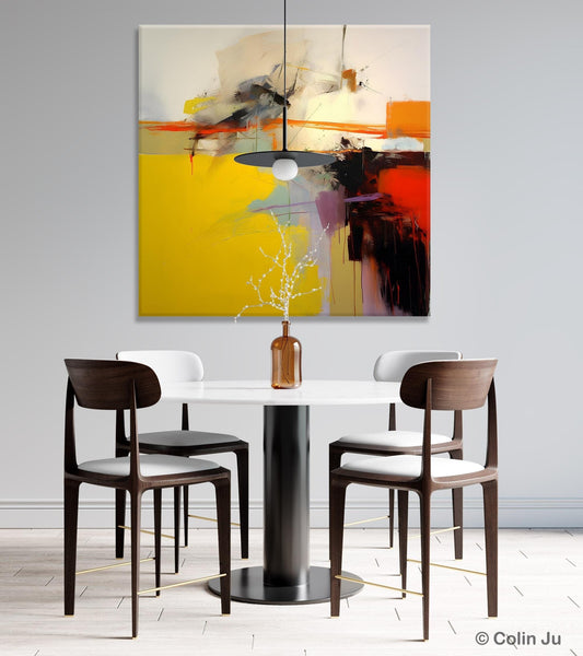 Modern Canvas Art Paintings, Contemporary Canvas Art, Original Modern Wall Art, Modern Acrylic Artwork, Large Abstract Paintings for Bedroom-Silvia Home Craft