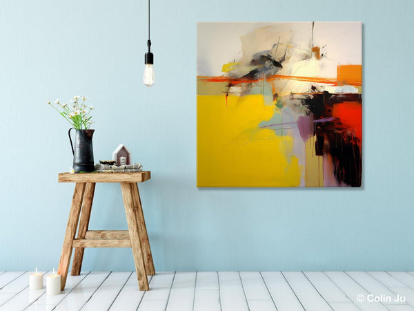 Modern Canvas Art Paintings, Contemporary Canvas Art, Original Modern Wall Art, Modern Acrylic Artwork, Large Abstract Paintings for Bedroom-Silvia Home Craft