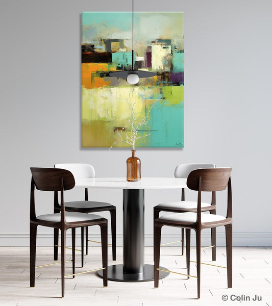 Contemporary Wall Art Paintings, Abstract Wall Paintings, Extra Large Paintings for Dining Room, Hand Painted Canvas Art, Original Artowrk-Silvia Home Craft
