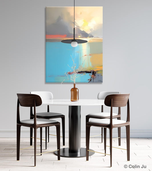 Contemporary Acrylic Painting on Canvas, Large Original Artwork, Large Landscape Paintings for Living Room, Modern Canvas Art Paintings-Silvia Home Craft