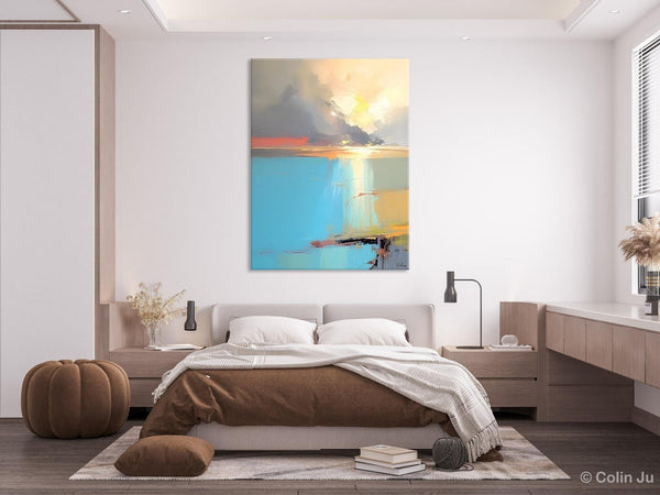 Contemporary Acrylic Painting on Canvas, Large Original Artwork, Large Landscape Paintings for Living Room, Modern Canvas Art Paintings-Silvia Home Craft