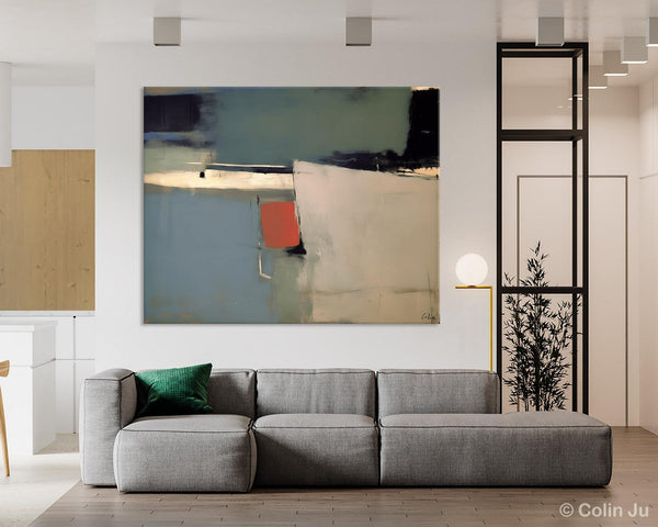 Huge Abstract Painting for Bedroom, Large Original Abstract Wall Art, Oversized Contemporary Acrylic Paintings, Abstract Paintings on Canvas-Silvia Home Craft