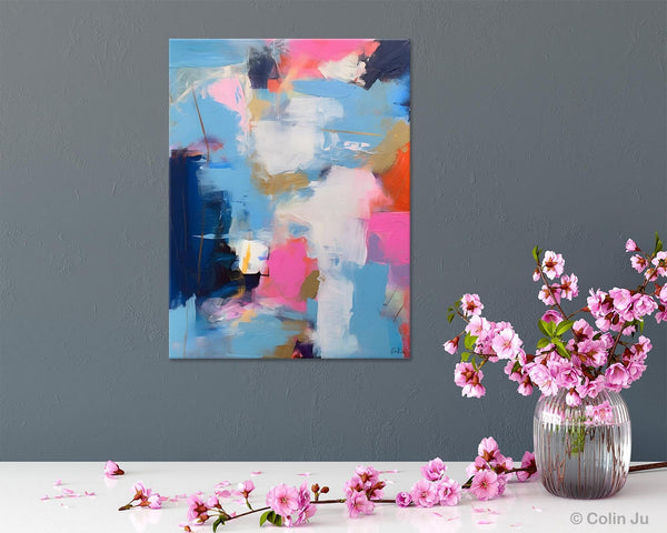 Oversized Modern Abstract Wall Paintings, Original Canvas Art, Contemporary Acrylic Painting on Canvas, Large Wall Art Painting for Bedroom-Silvia Home Craft