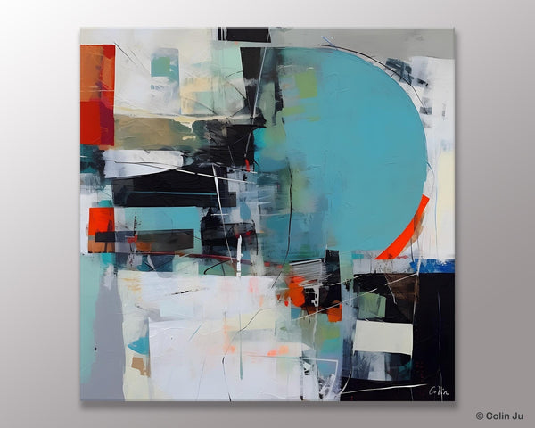 Modern Acrylic Artwork, Original Modern Paintings, Contemporary Canvas Art for Bedroom, Heavy Texture Canvas Art, Large Abstract Paintings-Silvia Home Craft