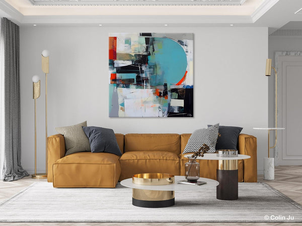 Modern Acrylic Artwork, Original Modern Paintings, Contemporary Canvas Art for Bedroom, Heavy Texture Canvas Art, Large Abstract Paintings-Silvia Home Craft