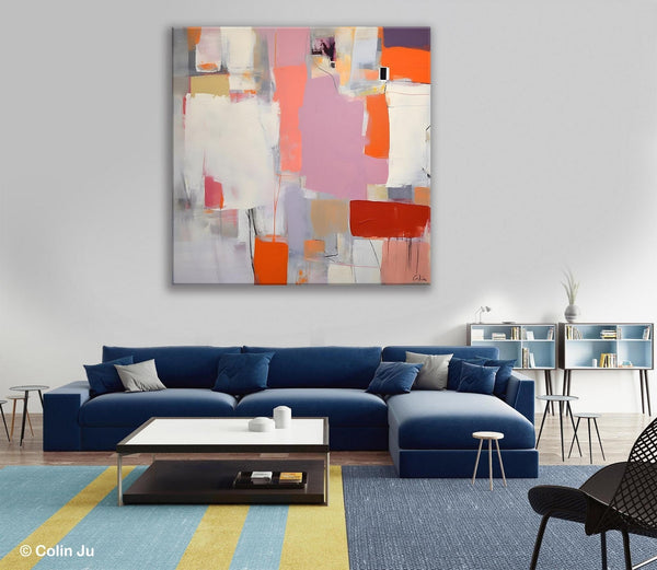 Modern Acrylic Paintings, Original Modern Paintings, Contemporary Canvas Art for Living Room, Extra Large Abstract Paintings on Canvas-Silvia Home Craft
