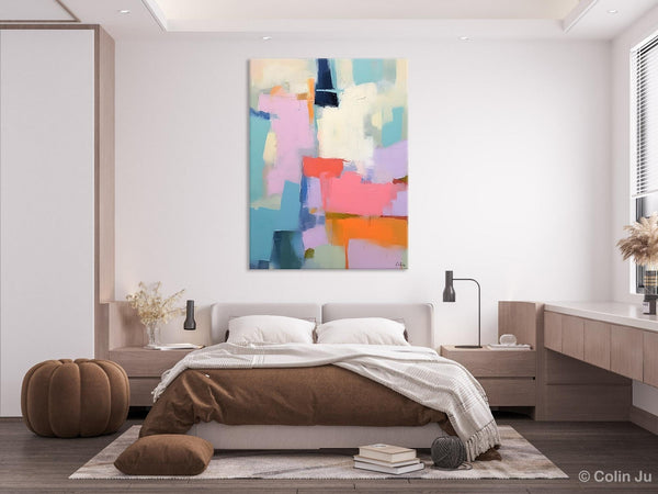 Contemporary Paintings on Canvas, Large Wall Art Painting for Dining Room, Original Abstract Wall Art, Oversized Abstract Wall Art Paintings-Silvia Home Craft