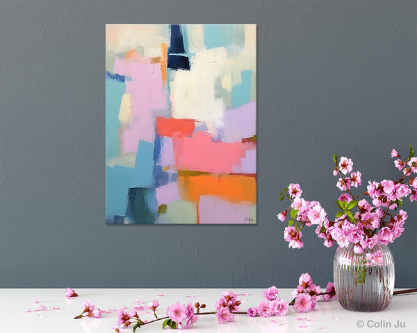 Contemporary Paintings on Canvas, Large Wall Art Painting for Dining Room, Original Abstract Wall Art, Oversized Abstract Wall Art Paintings-Silvia Home Craft