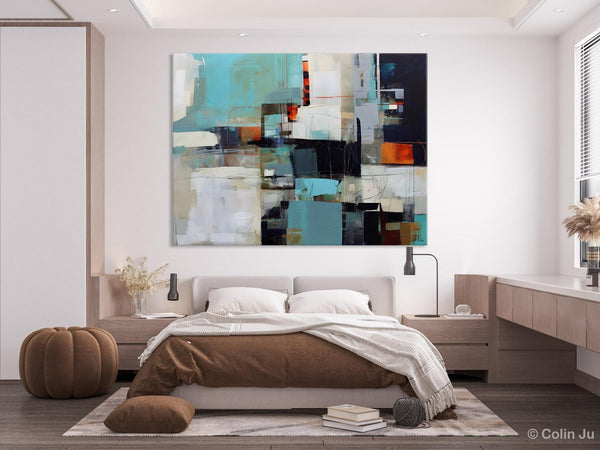 Extra Large Paintings for Dining Room, Abstract Wall Paintings, Hand Painted Canvas Art, Original Artowrk, Contemporary Wall Art Paintings-Silvia Home Craft