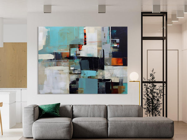 Extra Large Paintings for Dining Room, Abstract Wall Paintings, Hand Painted Canvas Art, Original Artowrk, Contemporary Wall Art Paintings-Silvia Home Craft