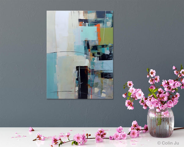 Abstract Wall Paintings, Large Contemporary Wall Art, Extra Large Paintings for Bedroom, Hand Painted Canvas Art, Original Modern Painting-Silvia Home Craft
