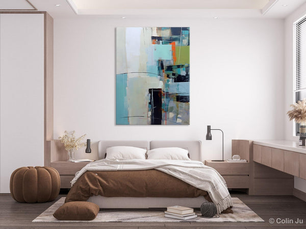 Abstract Wall Paintings, Large Contemporary Wall Art, Extra Large Paintings for Bedroom, Hand Painted Canvas Art, Original Modern Painting-Silvia Home Craft