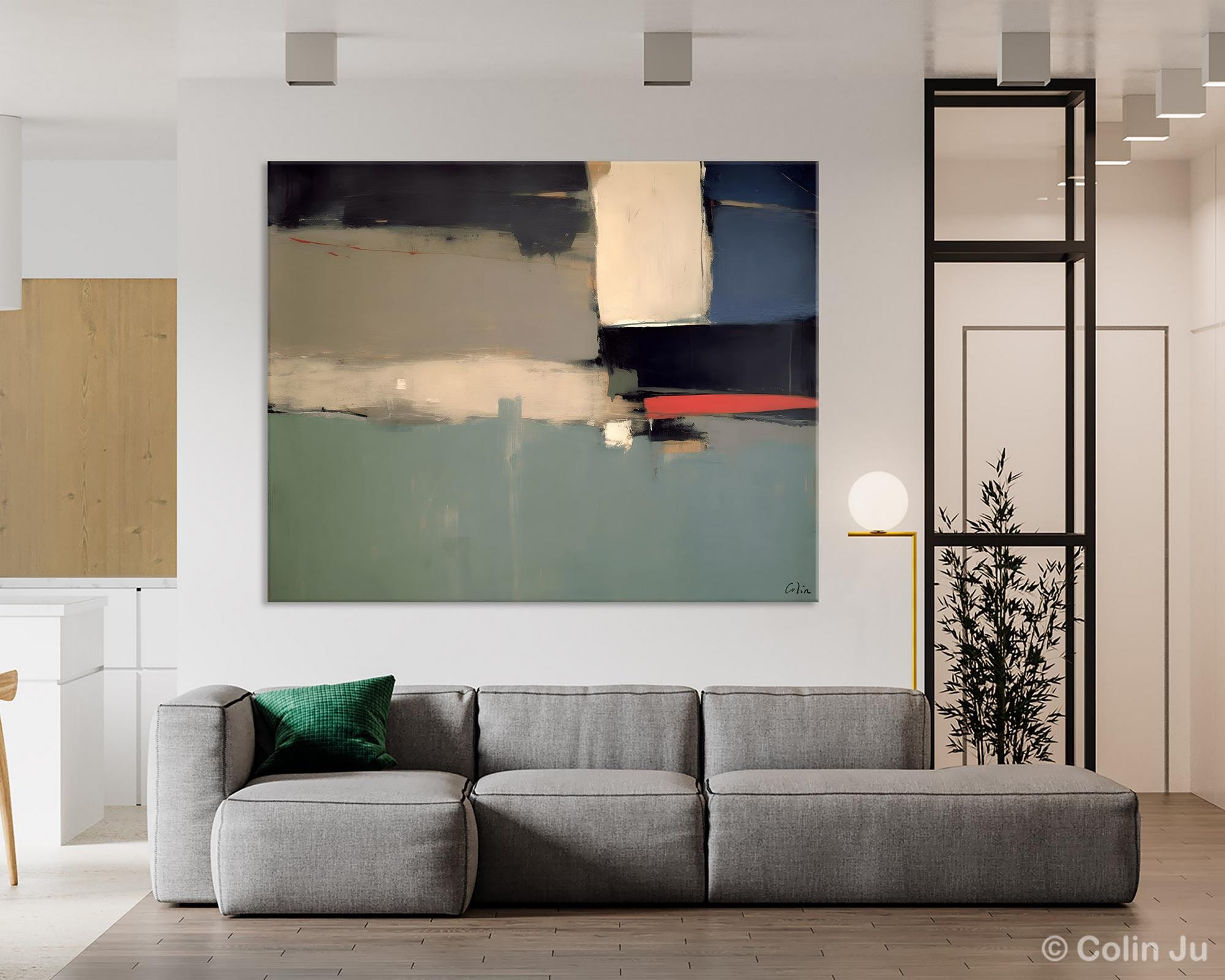Contemporary Acrylic Paintings, Extra Large Abstract Painting for Living Room, Large Original Abstract Wall Art, Abstract Painting on Canvas-Silvia Home Craft