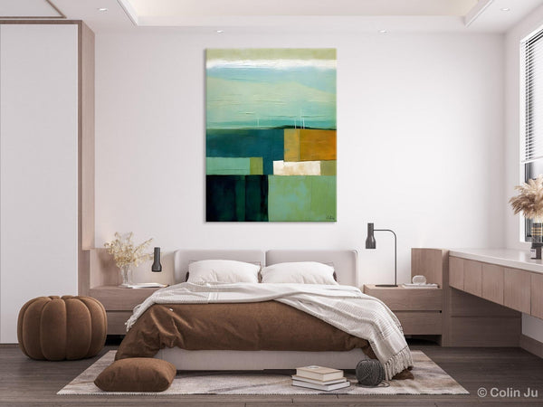 Large Wall Art Painting for Bedroom, Original Canvas Artwork, Contemporary Acrylic Painting on Canvas, Oversized Abstract Wall Art Paintings-Silvia Home Craft