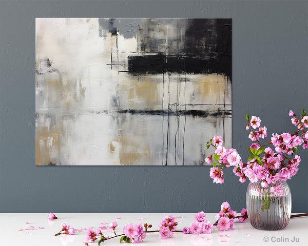 Hand Painted Original Canvas Art, Contemporary Acrylic Paintings, Large Wall Art Painting for Bedroom, Oversized Modern Abstract Paintings-Silvia Home Craft