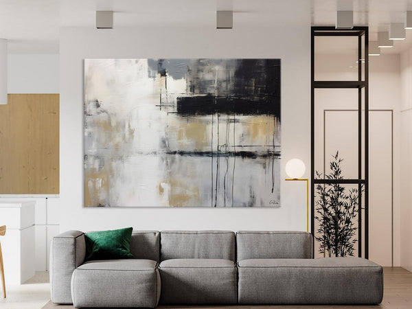 Hand Painted Original Canvas Art, Contemporary Acrylic Paintings, Large Wall Art Painting for Bedroom, Oversized Modern Abstract Paintings-Silvia Home Craft