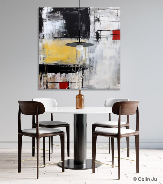 Original Modern Acrylic Artwork, Extra Large Abstract Paintings for Dining Room, Modern Canvas Art Paintings, Abstract Wall Art for Bedroom-Silvia Home Craft