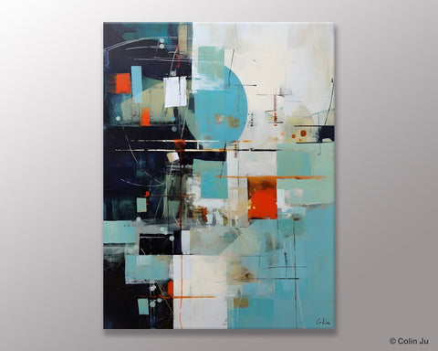 Contemporary Acrylic Painting on Canvas, Large Wall Art Painting for Bedroom, Original Canvas Art, Oversized Modern Abstract Wall Paintings-Silvia Home Craft
