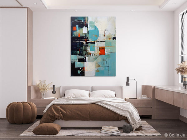 Contemporary Acrylic Painting on Canvas, Large Wall Art Painting for Bedroom, Original Canvas Art, Oversized Modern Abstract Wall Paintings-Silvia Home Craft