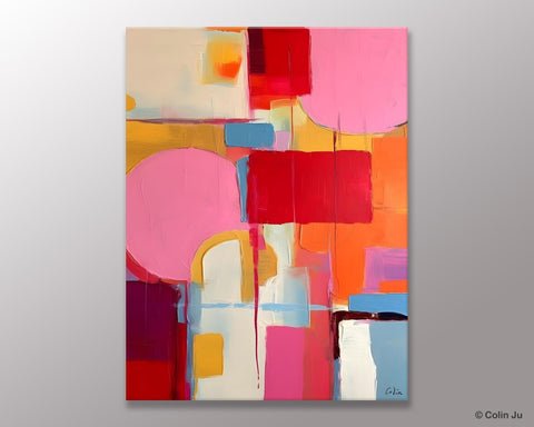 Large Wall Art Painting for Living Room, Large Modern Canvas Wall Paintings, Original Abstract Art, Contemporary Acrylic Painting on Canvas-Silvia Home Craft