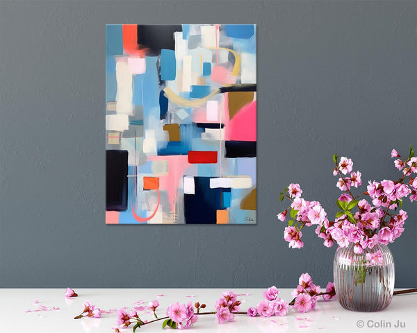 Original Modern Artwork, Contemporary Acrylic Painting on Canvas, Large Wall Art Painting for Bedroom, Oversized Abstract Wall Art Paintings-Silvia Home Craft