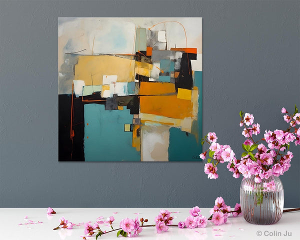 Contemporary Canvas Art for Living Room, Modern Acrylic Paintings, Original Modern Paintings, Extra Large Abstract Paintings on Canvas-Silvia Home Craft