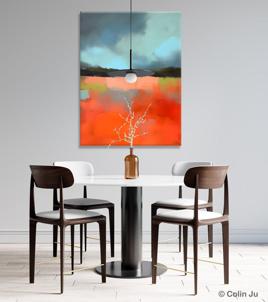 Original Canvas Artwork, Contemporary Acrylic Painting on Canvas, Large Wall Art Painting for Bedroom, Oversized Abstract Wall Art Paintings-Silvia Home Craft