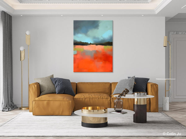 Original Canvas Artwork, Contemporary Acrylic Painting on Canvas, Large Wall Art Painting for Bedroom, Oversized Abstract Wall Art Paintings-Silvia Home Craft