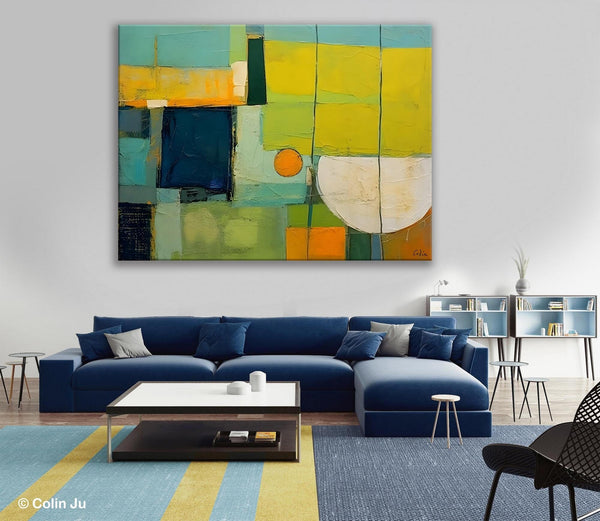 Contemporary Acrylic Paintings, Hand Painted Original Canvas Wall Art, Large Canvas Art Painting for Bedroom, Huge Modern Abstract Paintings-Silvia Home Craft