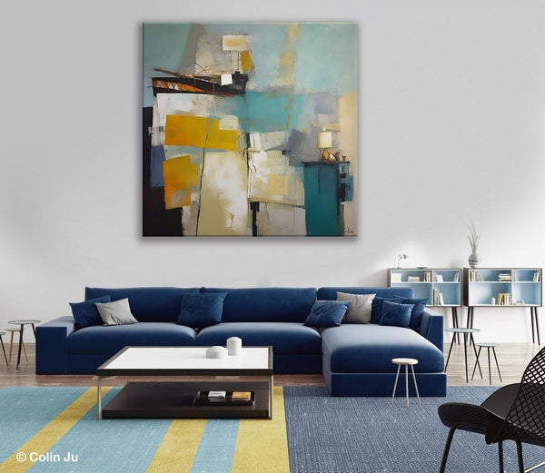 Original Modern Paintings, Contemporary Canvas Art for Living Room, Modern Acrylic Paintings, Extra Large Abstract Paintings on Canvas-Silvia Home Craft