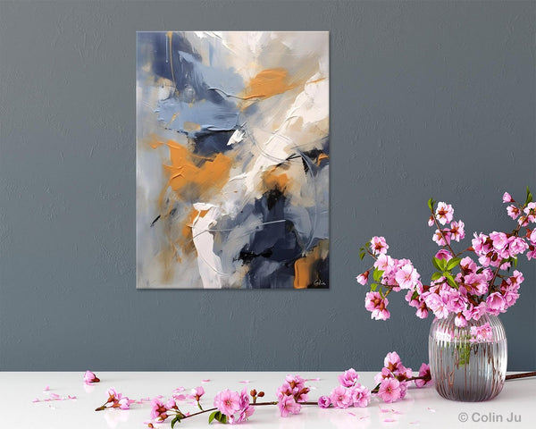 Contemporary Acrylic Paintings on Canvas, Large Wall Art Paintings for Bedroom, Oversized Abstract Wall Art Paintings, Original Abstract Art-Silvia Home Craft
