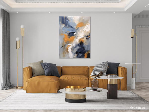 Contemporary Acrylic Paintings on Canvas, Large Wall Art Paintings for Bedroom, Oversized Abstract Wall Art Paintings, Original Abstract Art-Silvia Home Craft