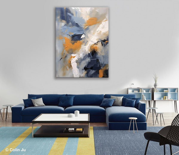 Contemporary Acrylic Paintings on Canvas, Large Wall Art Paintings for Bedroom, Oversized Abstract Wall Art Paintings, Original Abstract Art-Silvia Home Craft