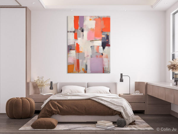 Large Painting for Dining Room, Original Canvas Artwork, Contemporary Acrylic Painting on Canvas, Simple Abstract Art, Wall Art Paintings-Silvia Home Craft