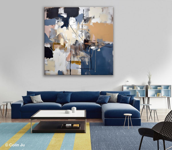 Extra Large Canvas Paintings for Living Room, Original Modern Abstract Artwork, Modern Canvas Art Paintings, Abstract Wall Art for Sale-Silvia Home Craft